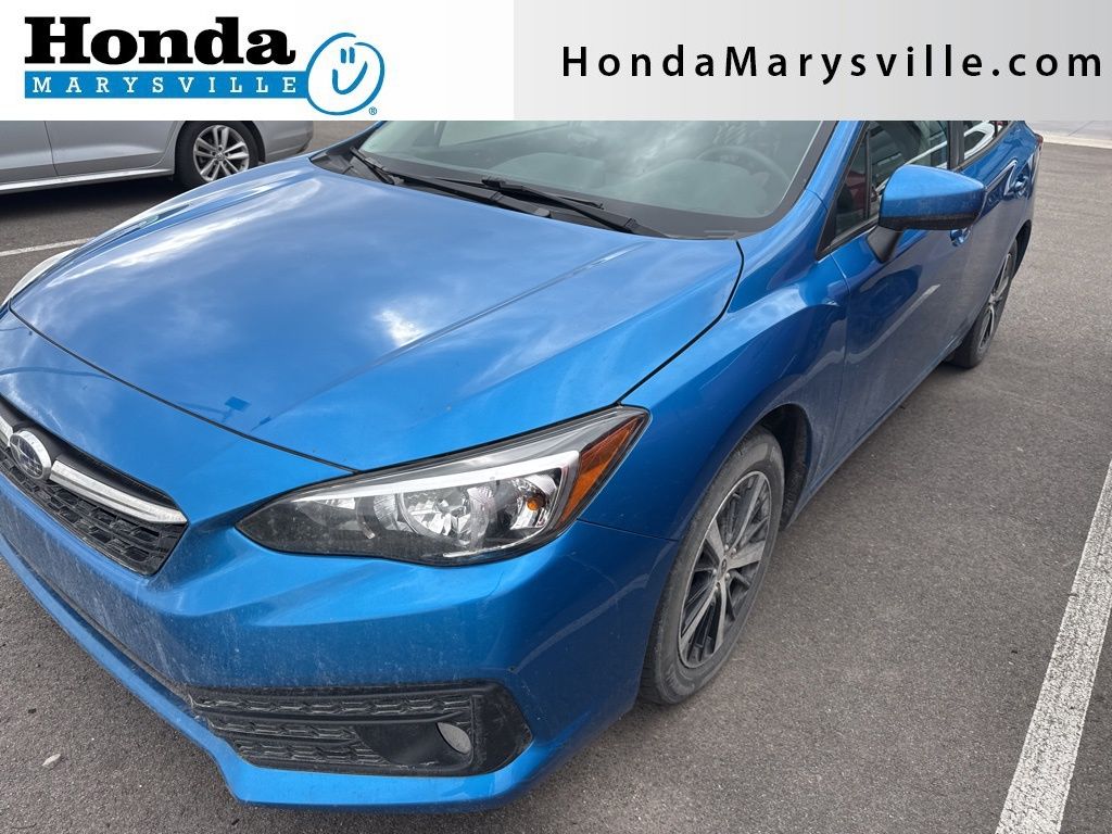 Ocean Blue Pearl 2022 Subaru Impreza Premium Wagon AWD Wagon All-Wheel Drive Continuously Variable Transmission