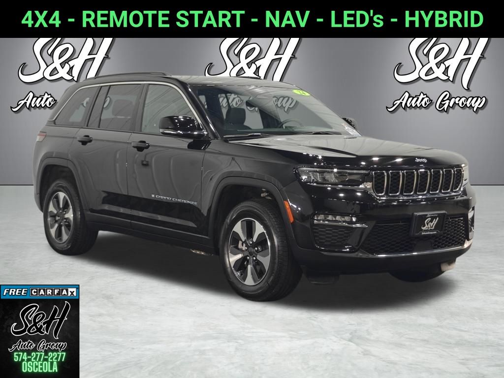 Diamond Black Crystal Pearlcoat 2024 Jeep Grand Cherokee 4xe SUV / Crossover Four-Wheel Drive 8-Speed Automatic