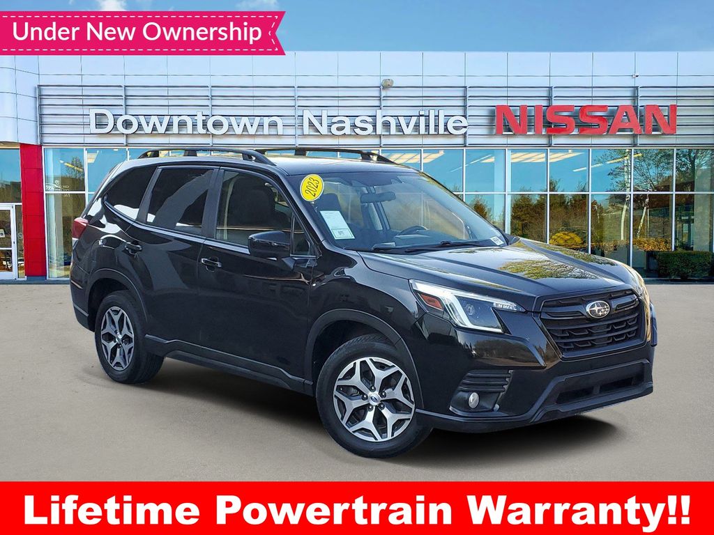 Crystal Black Silica 2023 Subaru Forester Premium Crossover AWD SUV / Crossover All-Wheel Drive Continuously Variable Transmission