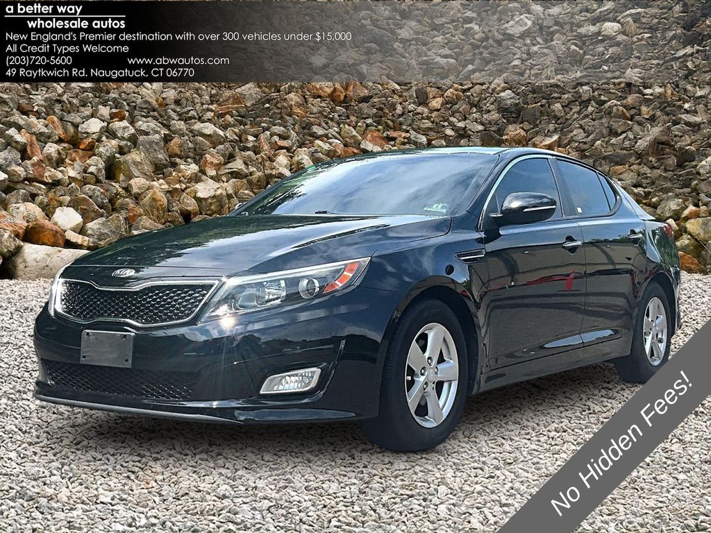 Ebony Black 2015 Kia Optima Sedan Front-Wheel Drive 6-Speed Automatic