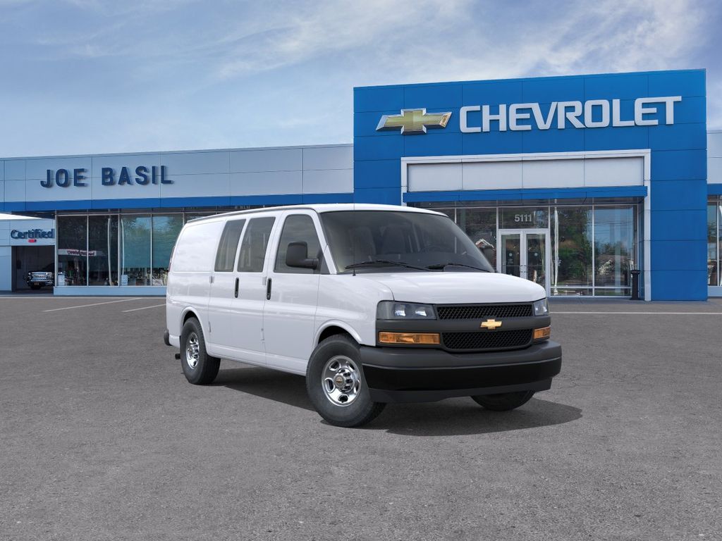 Summit White 2026 Chevrolet Express Cargo Van Rear-Wheel Drive 