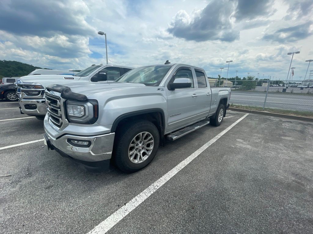 Quicksilver Metallic 2017 GMC Sierra 1500 SLE Double Cab 4WD Pickup Truck Four-Wheel Drive 6-Speed Automatic Overdrive