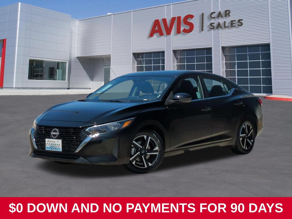 Super Black 2025 Nissan Sentra Sedan Front-Wheel Drive Continuously Variable Transmission
