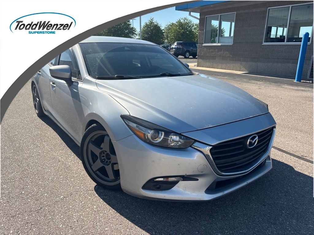 Sonic Silver Metallic 2018 Mazda MAZDA3 Sedan Front-Wheel Drive 6-Speed Automatic