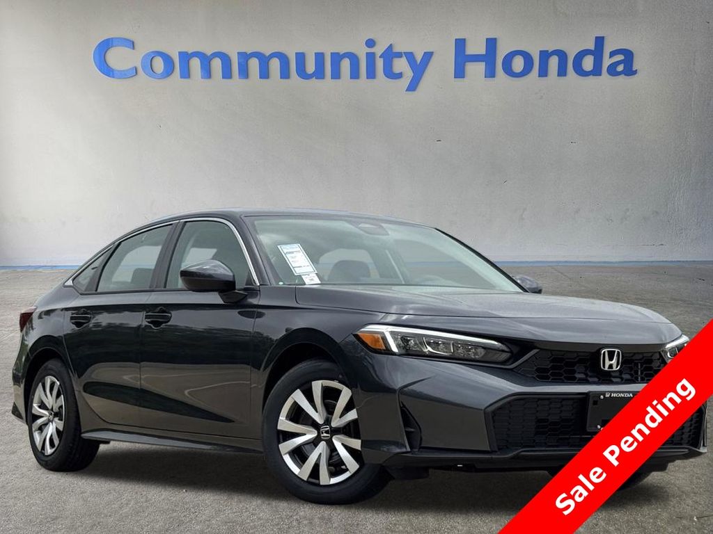 2026 Honda Civic LX Gray at Classic Honda Galveston