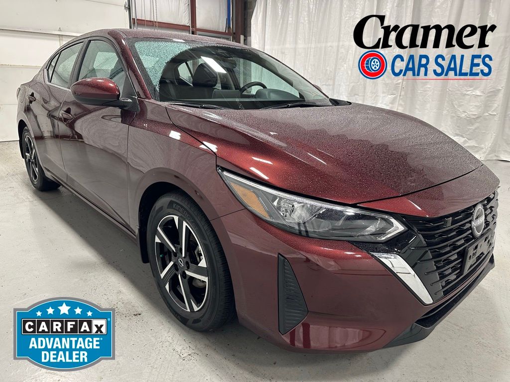 Rosewood Metallic 2025 Nissan Sentra Sedan Front-Wheel Drive Continuously Variable Transmission