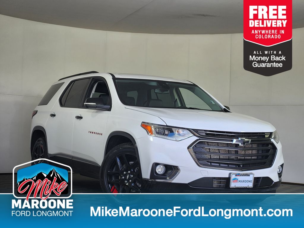 Summit White 2021 Chevrolet Traverse SUV / Crossover Four-Wheel Drive 9-Speed Automatic