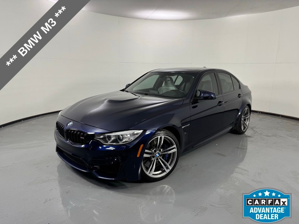 Yas Marina Blue Metallic 2017 BMW M3 Sedan RWD Sedan Rear-Wheel Drive 6-Speed Manual