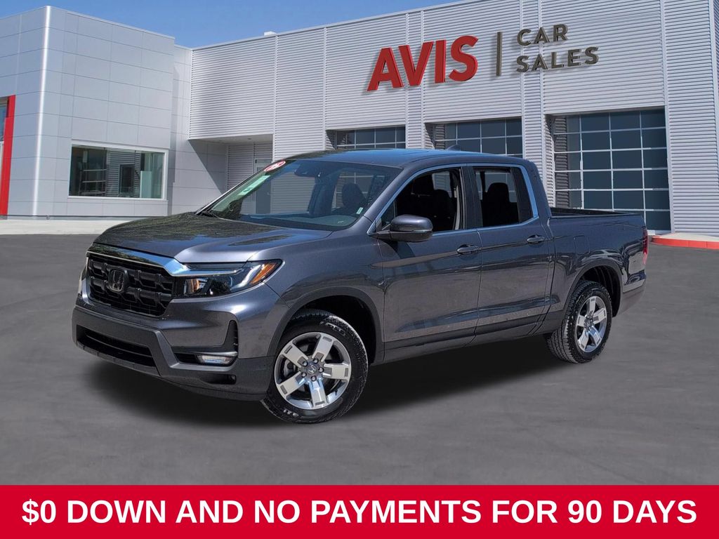 Gray 2025 Honda Ridgeline Pickup Truck All-Wheel Drive 9-Speed Automatic