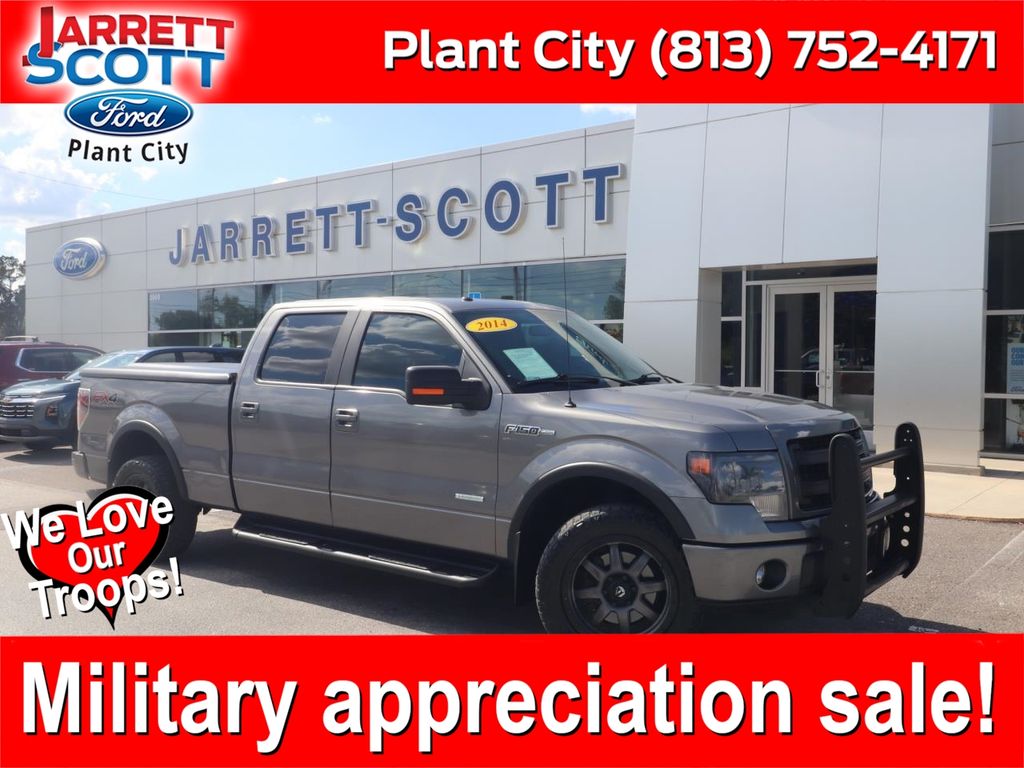 Sterling Gray Metallic 2014 Ford F-150 FX4 SuperCrew 4WD Pickup Truck Four-Wheel Drive 6-Speed Automatic