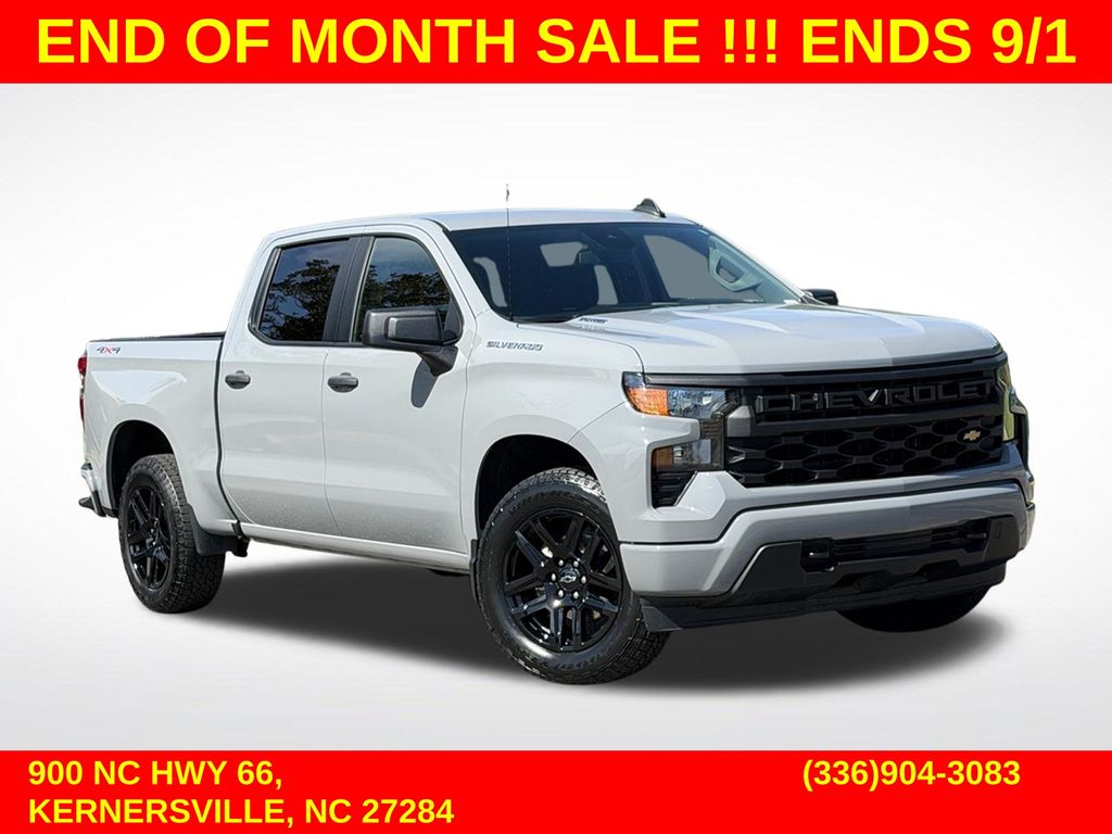 Slate Gray Metallic 2025 Chevrolet Silverado 1500 Pickup Truck Four-Wheel Drive 8-Speed Automatic
