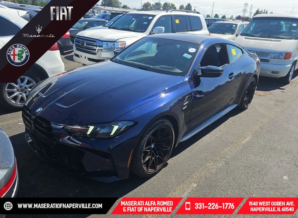 Tanzanite Blue II Metallic 2025 BMW M4 Coupe All-Wheel Drive 8-Speed Automatic