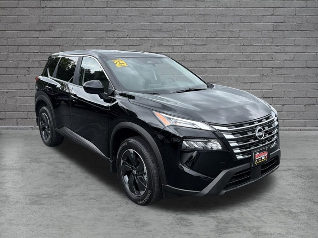 Super Black 2025 Nissan Rogue SUV / Crossover All-Wheel Drive Continuously Variable Transmission