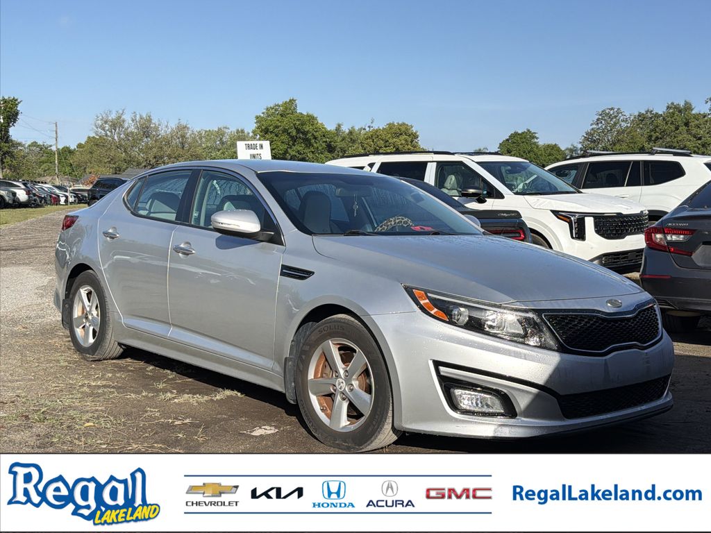 Bright Silver 2014 Kia Optima LX Sedan Front-Wheel Drive 6-Speed Automatic