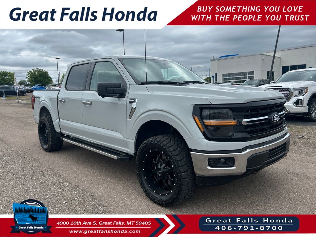 White 2024 Ford F-150 Pickup Truck Four-Wheel Drive Automatic