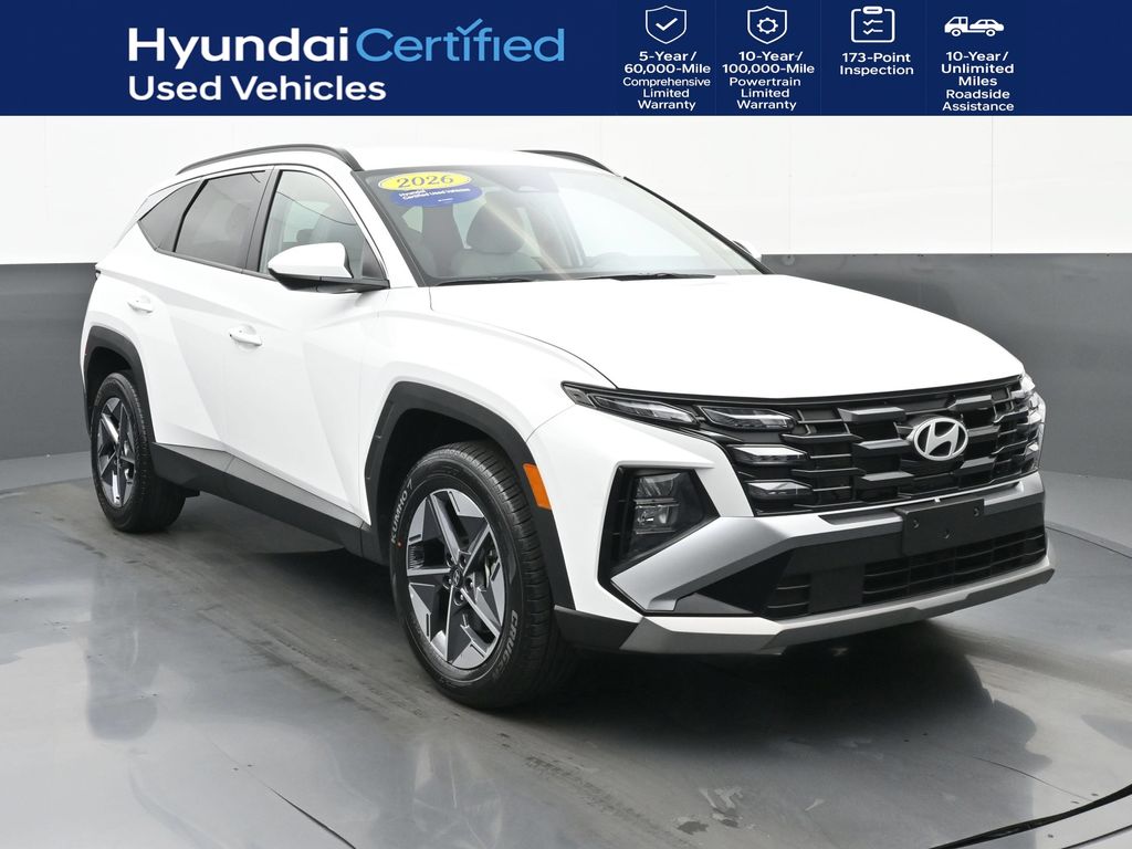 White Pearl 2026 Hyundai Tucson SUV / Crossover All-Wheel Drive 8-Speed Automatic