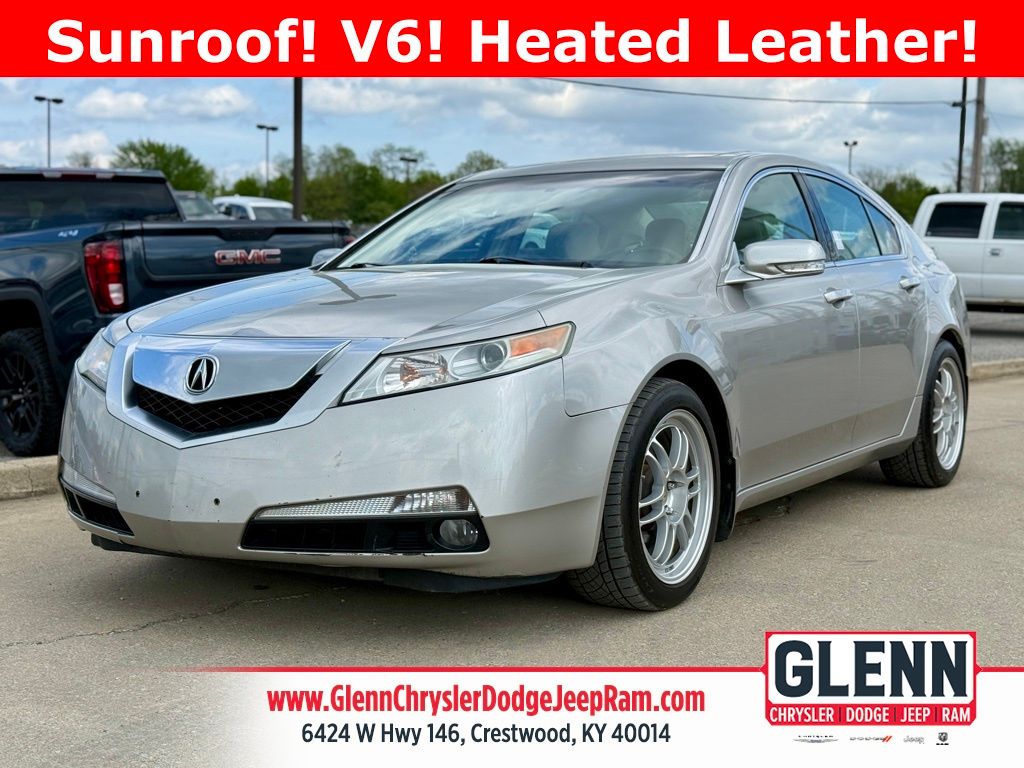 Silver 2010 Acura TL FWD Sedan Front-Wheel Drive 5-Speed Automatic