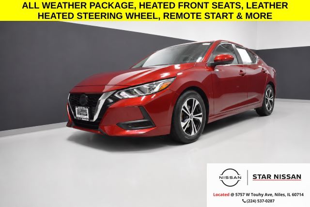 Red (Scarlet Ember Tintcoat) 2023 Nissan Sentra Sedan Front-Wheel Drive Continuously Variable Transmission