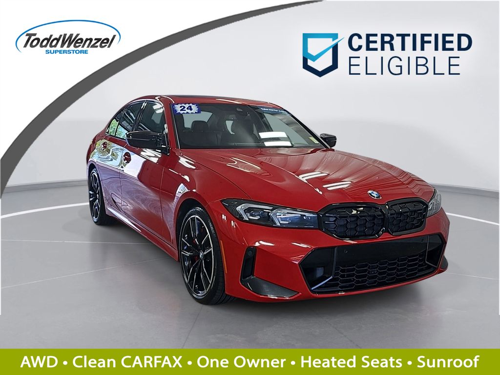 Melbourne Red Metallic 2024 BMW 3 Series Sedan All-Wheel Drive 8-Speed Automatic