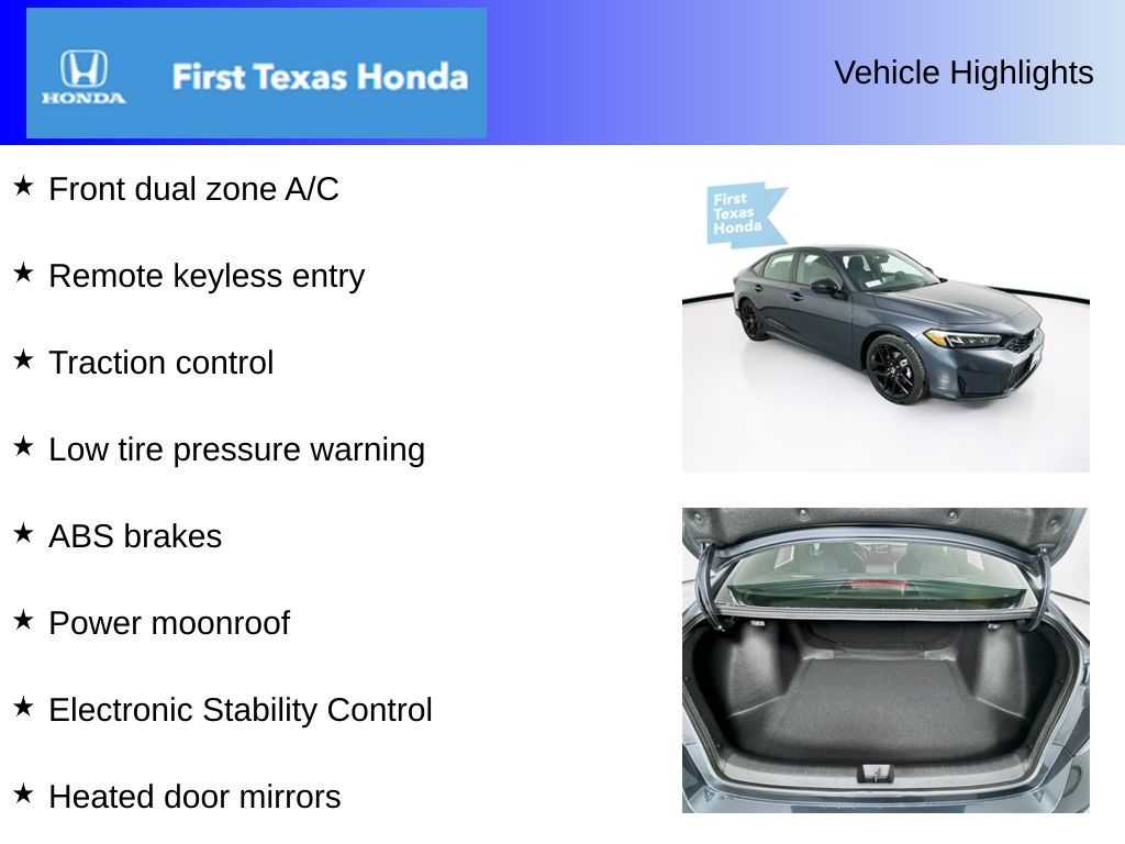 Used Car 2025 Honda Civic Hybrid  Sport For Sale Under $30,000 In Austin, Texas