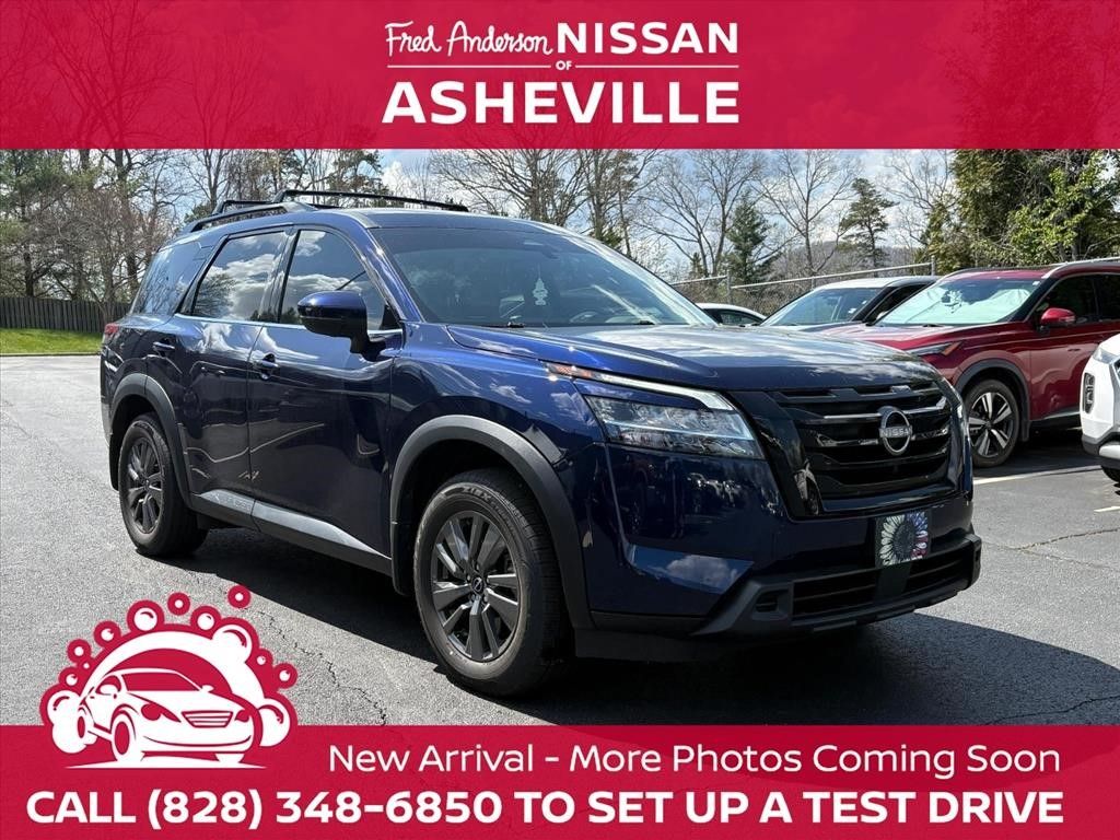Deep Ocean Blue Pearl 2022 Nissan Pathfinder SV FWD SUV / Crossover Front-Wheel Drive 9-Speed Automatic