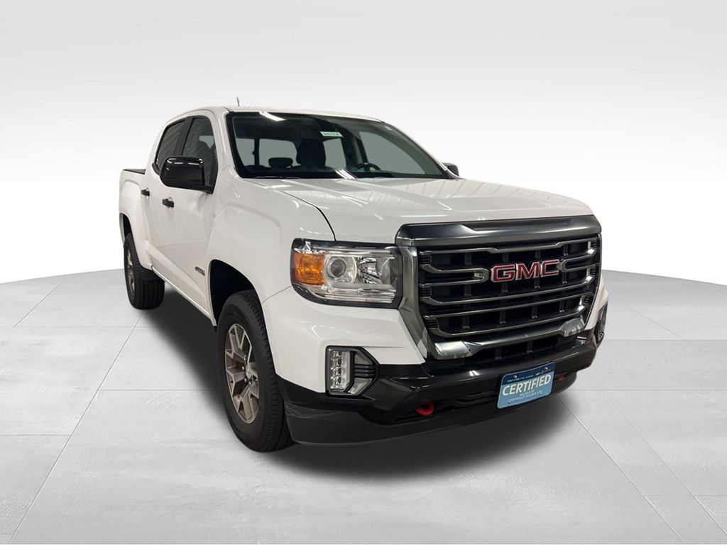 White 2021 GMC Canyon Pickup Truck Four-Wheel Drive 8-Speed Automatic