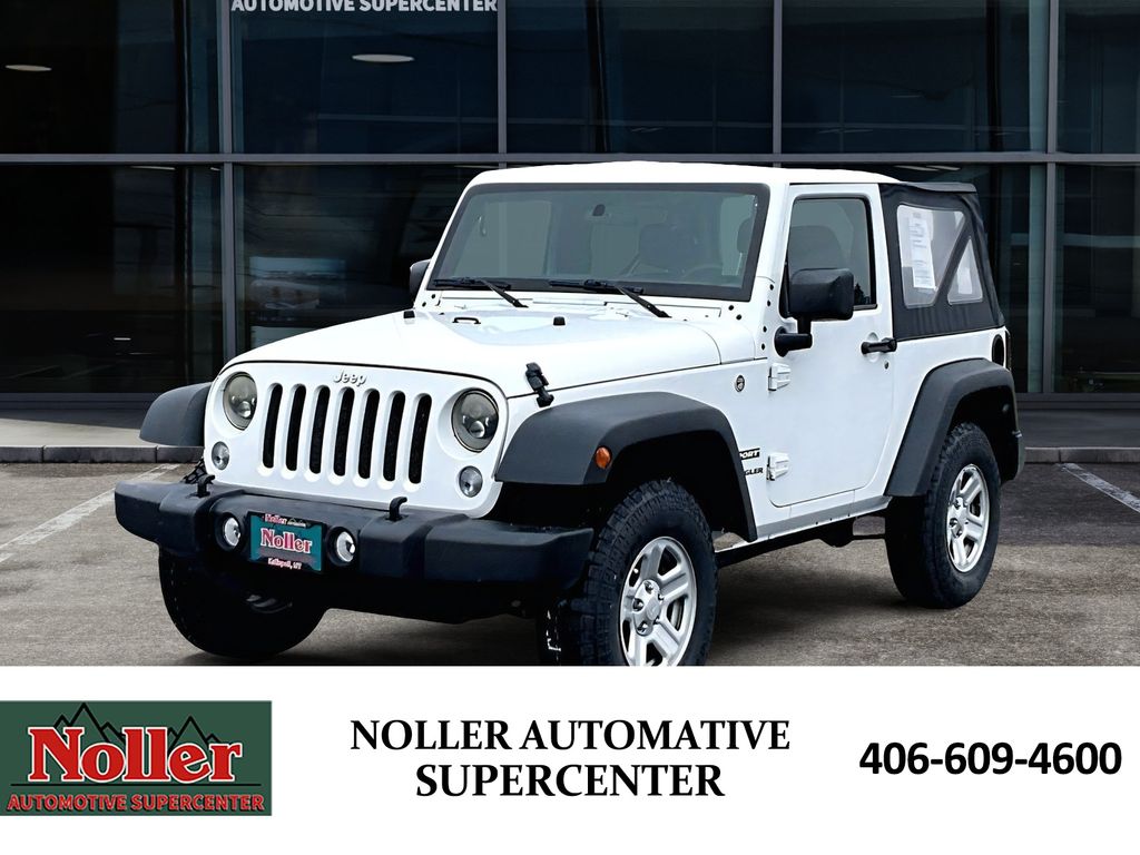 Bright White Clearcoat 2016 Jeep Wrangler Sport 4WD SUV / Crossover Four-Wheel Drive 6-Speed Manual