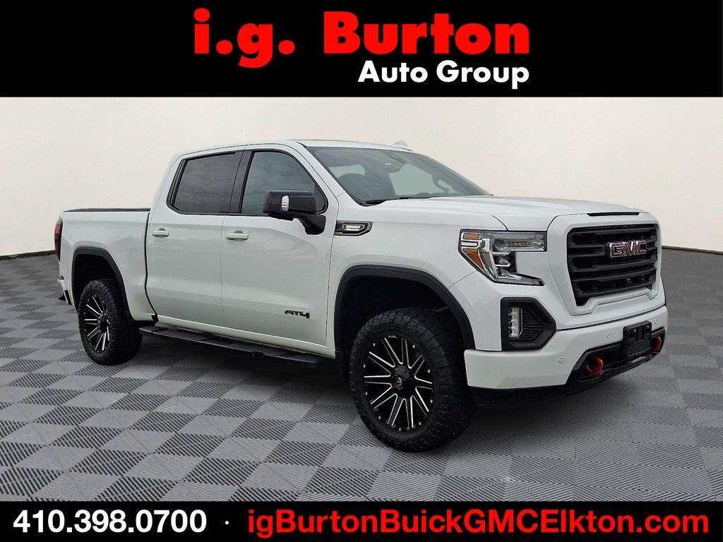Summit White 2020 GMC Sierra 1500 AT4 Crew Cab 4WD Pickup Truck Four-Wheel Drive Automatic