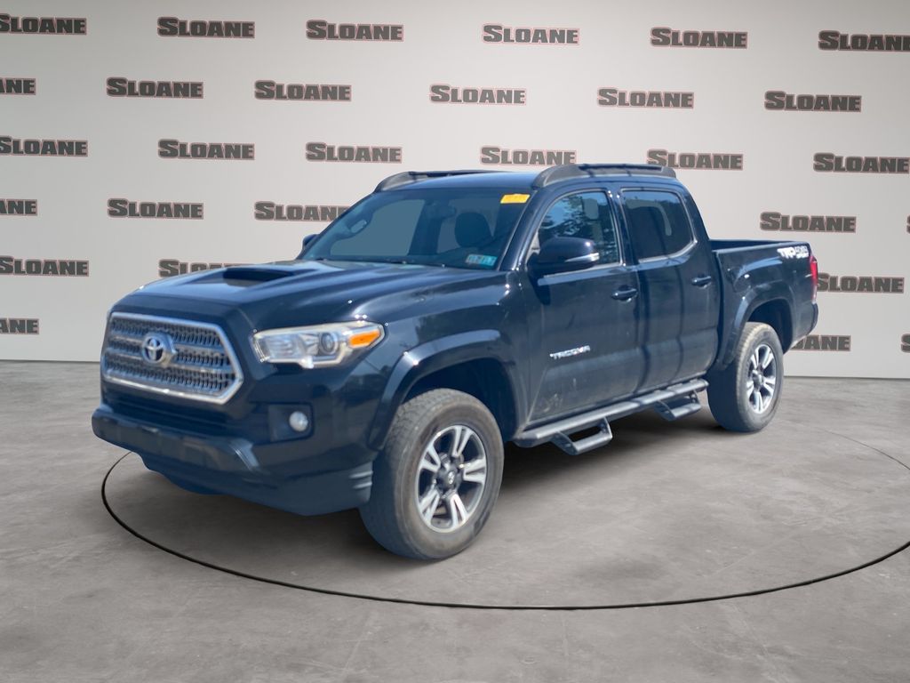 Black 2017 Toyota Tacoma TRD Sport V6 Double Cab 4WD Pickup Truck Four-Wheel Drive 6-Speed Automatic