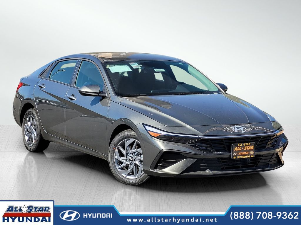 Amazon Gray 2026 Hyundai Elantra Hybrid Sedan Front-Wheel Drive 6-Speed Dual Clutch