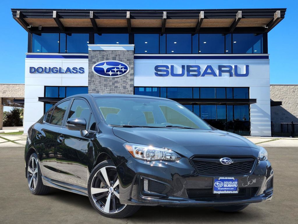 Crystal Black Silica 2018 Subaru Impreza Sedan All-Wheel Drive Continuously Variable Transmission