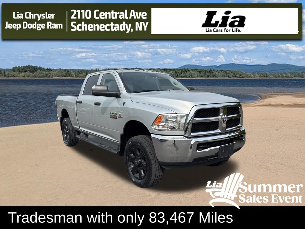Bright Silver Clearcoat Metallic 2018 RAM 2500 Tradesman Crew Cab 4WD Pickup Truck Four-Wheel Drive 6-Speed Automatic