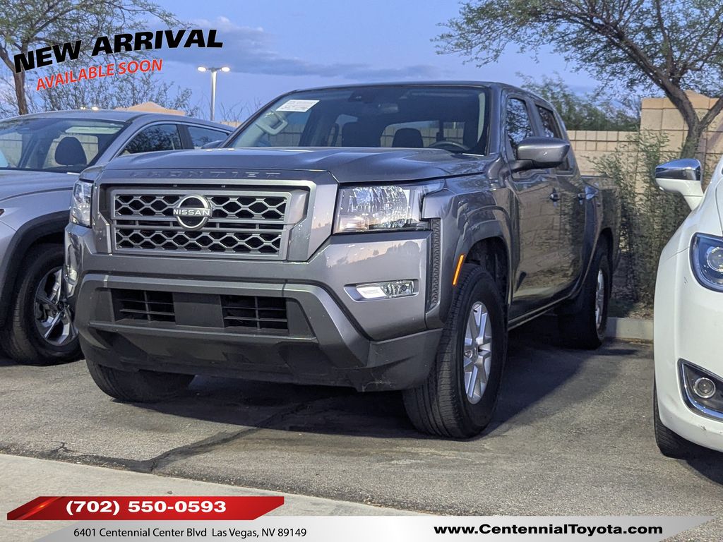 Gray (Gun Metallic) 2024 Nissan Frontier Pickup Truck 4X2 9-Speed Automatic Overdrive