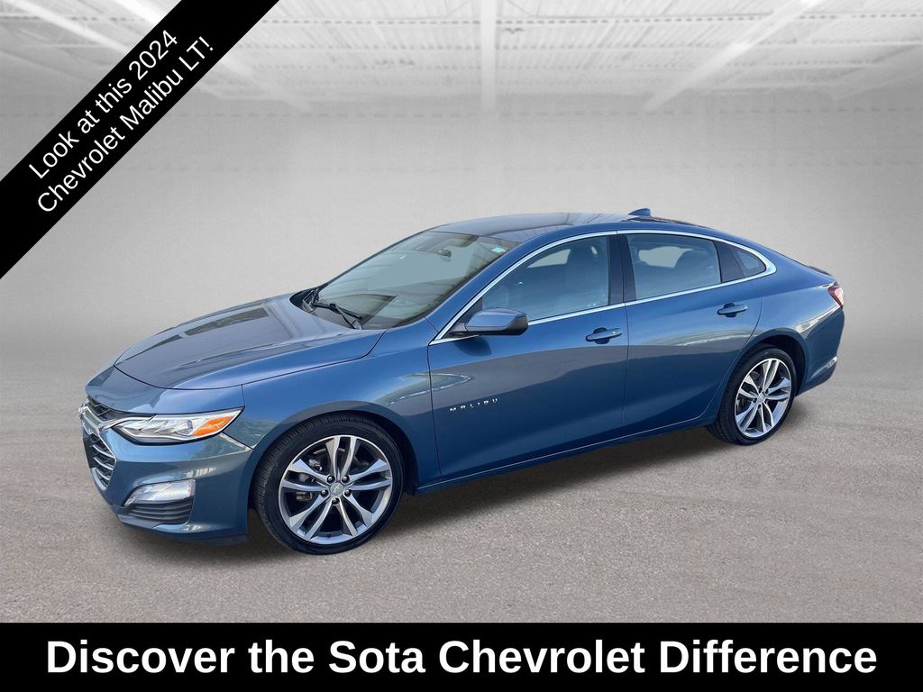 Lakeshore Blue Metallic 2024 Chevrolet Malibu Sedan Front-Wheel Drive Continuously Variable Transmission