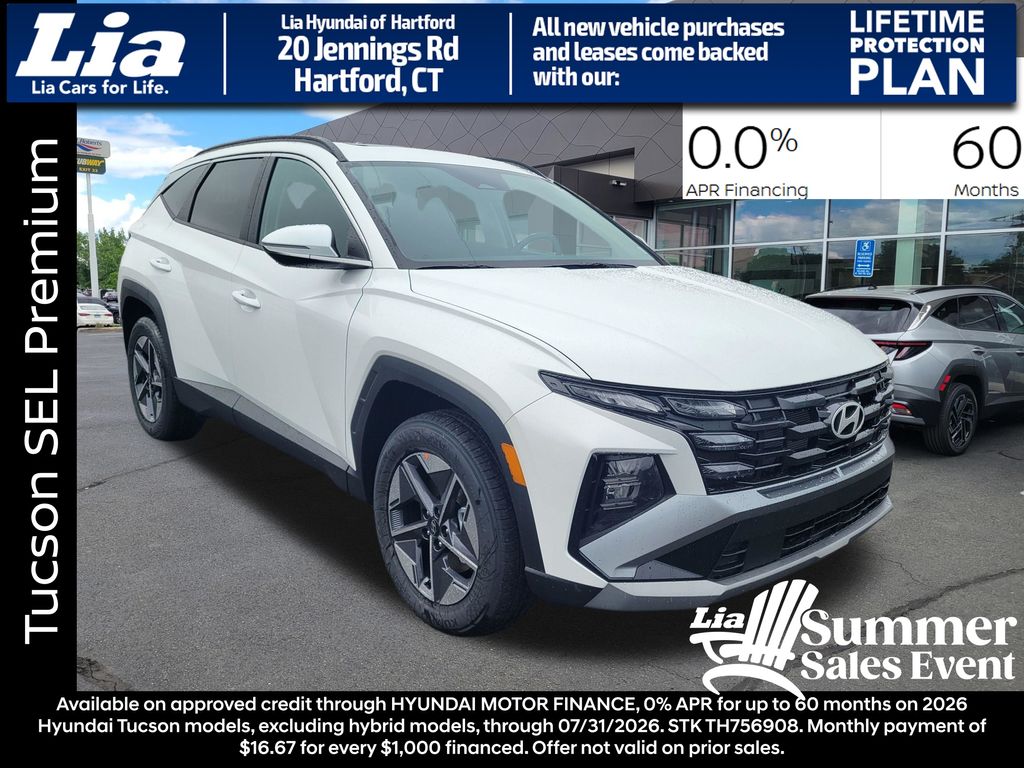 White Pearl 2026 Hyundai Tucson SUV / Crossover All-Wheel Drive 8-Speed Automatic