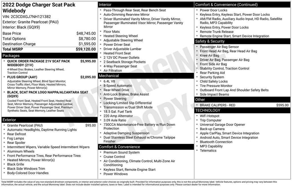 Certified Used 2022 Gray Dodge R/T Scat Pack Widebody image 5