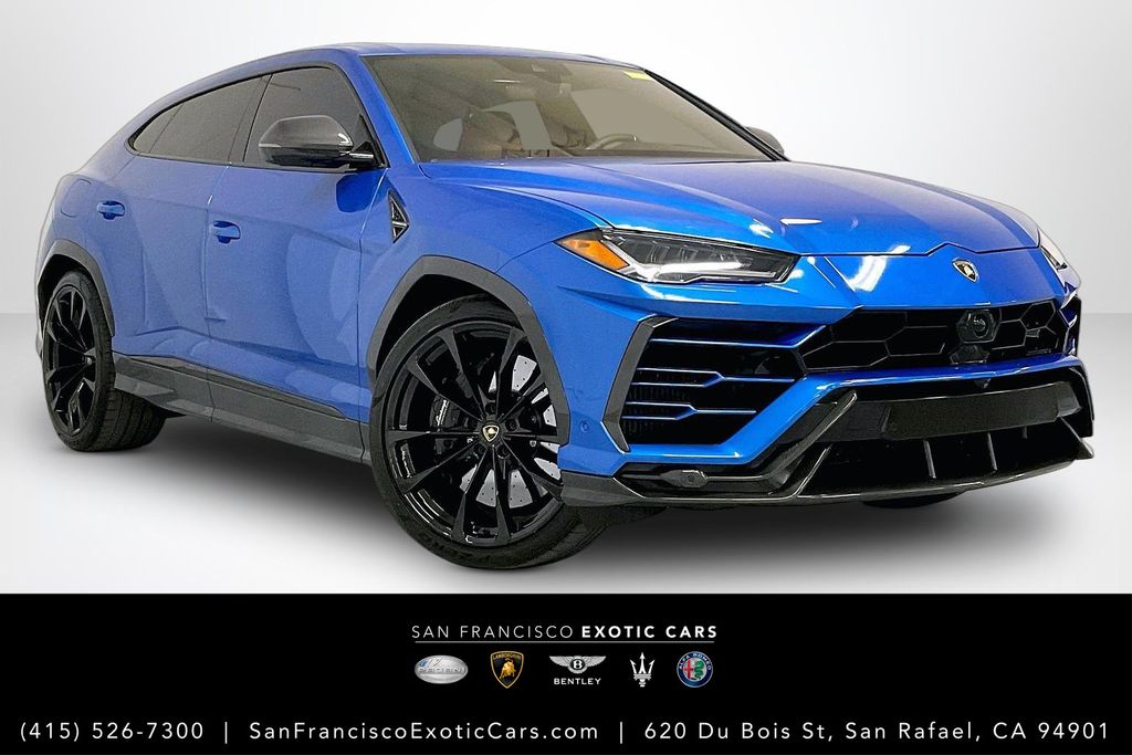 Blu Eleos Metallic 2022 Lamborghini Urus SUV / Crossover All-Wheel Drive 8-Speed Automatic