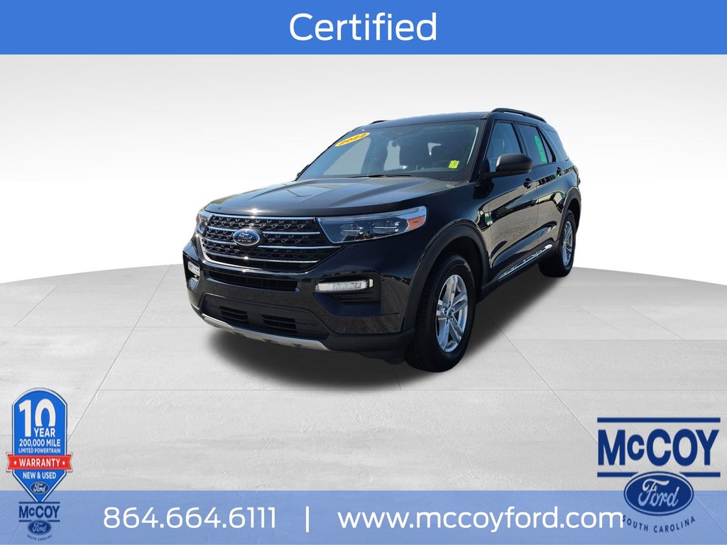 Red Metallic 2022 Ford Explorer XLT AWD SUV / Crossover All-Wheel Drive Automatic