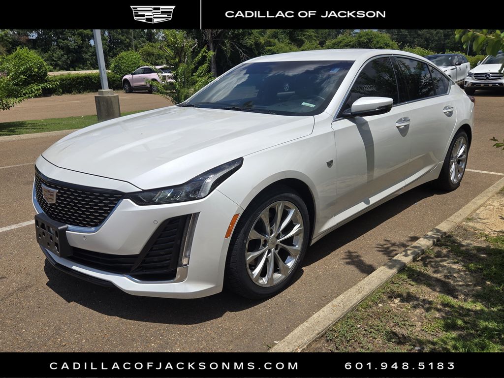 Crystal White Tricoat 2022 Cadillac CT5 Sedan Rear-Wheel Drive Automatic