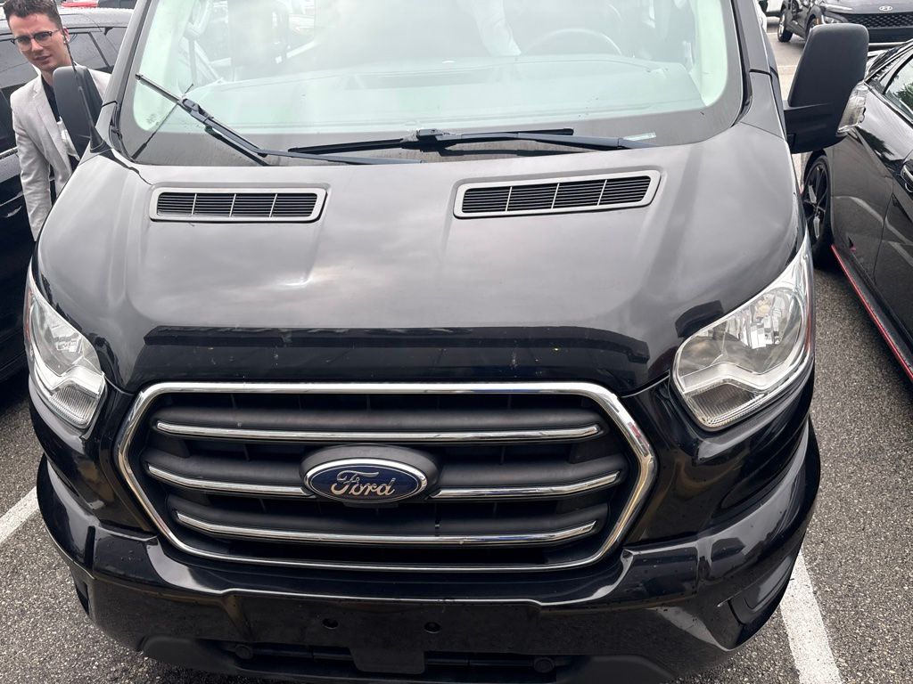 Black Metallic 2020 Ford Transit Passenger Van Rear-Wheel Drive