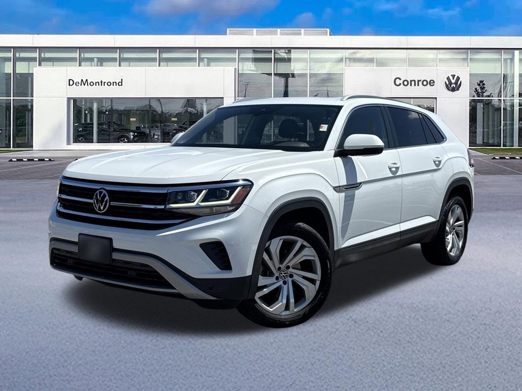2020 Volkswagen Atlas Cross Sport 2.0T SEL White at DeMontrond Auto Country