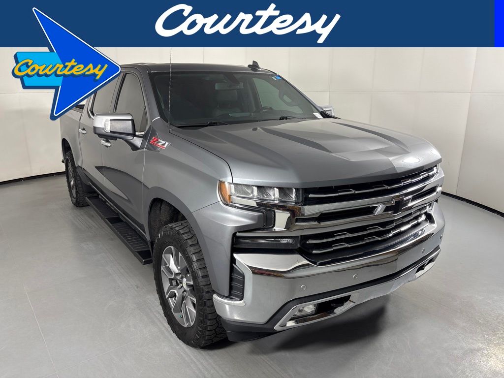 Gray (Satin Steel Metallic) 2019 Chevrolet Silverado 1500 Pickup Truck Four-Wheel Drive 8-Speed Automatic
