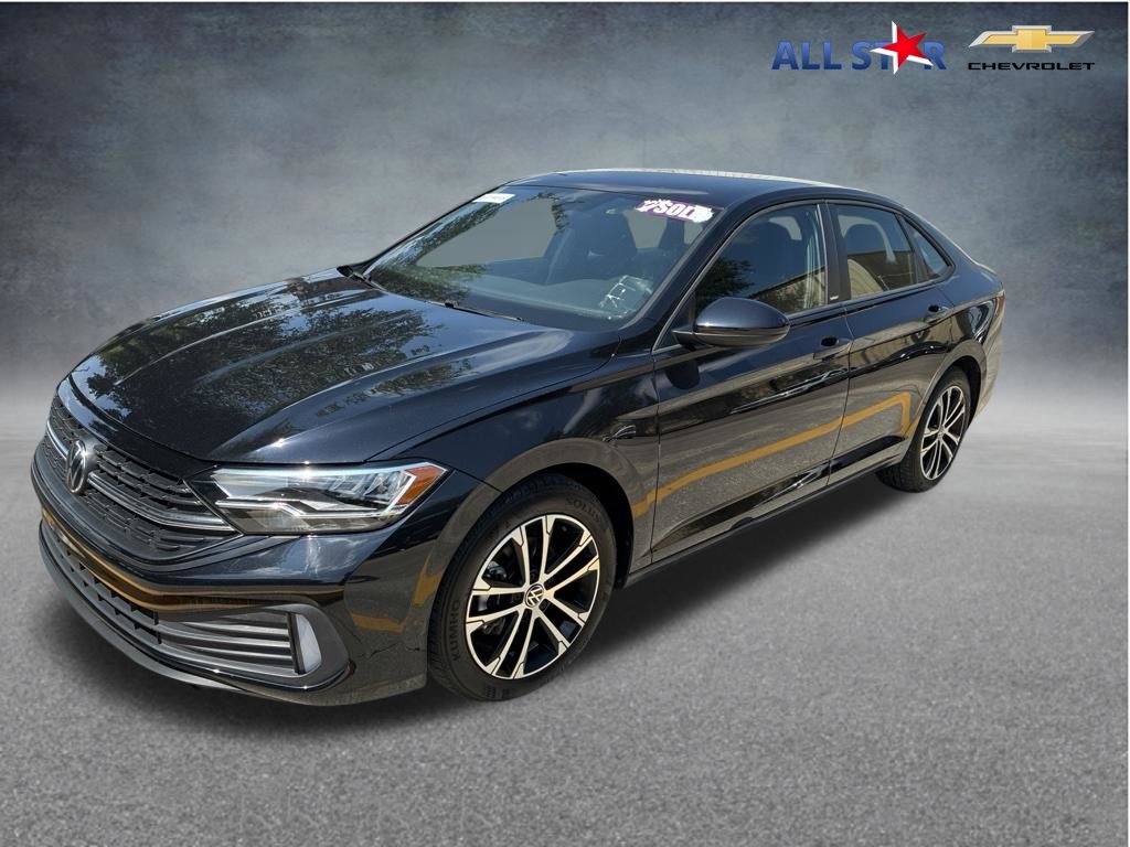 Black 2023 Volkswagen Jetta Sedan Front-Wheel Drive 8-Speed Automatic