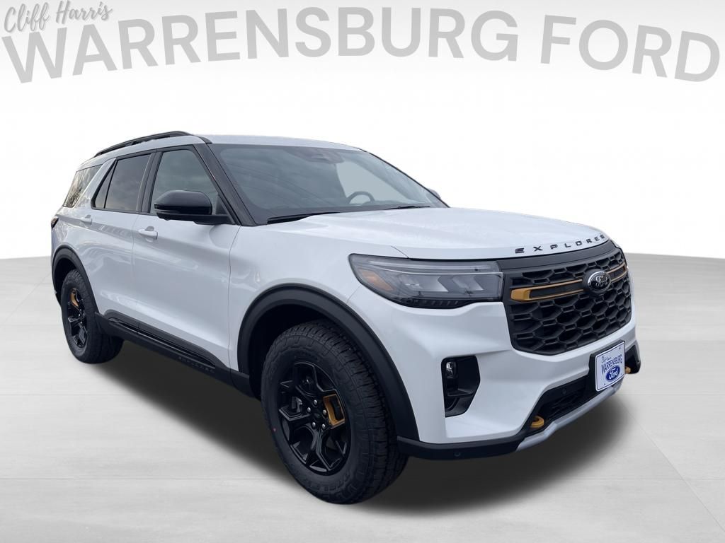 White Metallic 2026 Ford Explorer SUV / Crossover All-Wheel Drive Automatic