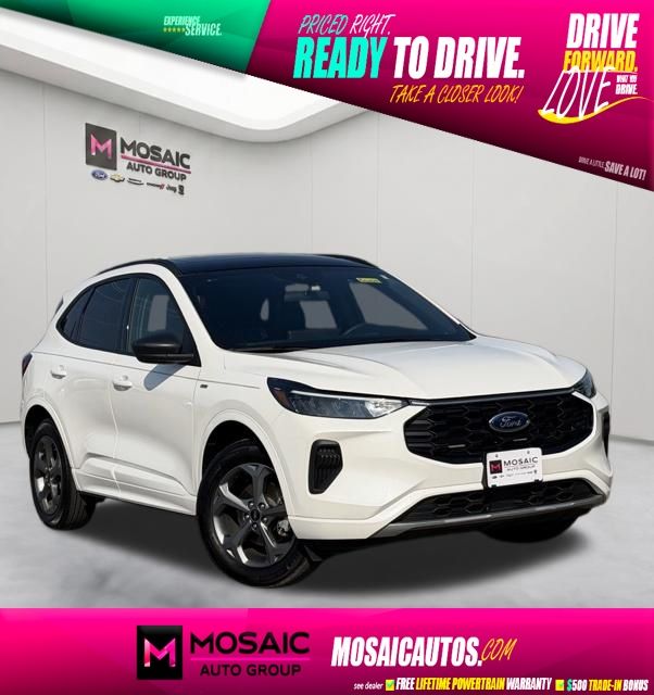White Metallic 2024 Ford Escape SUV / Crossover All-Wheel Drive 8-Speed Automatic