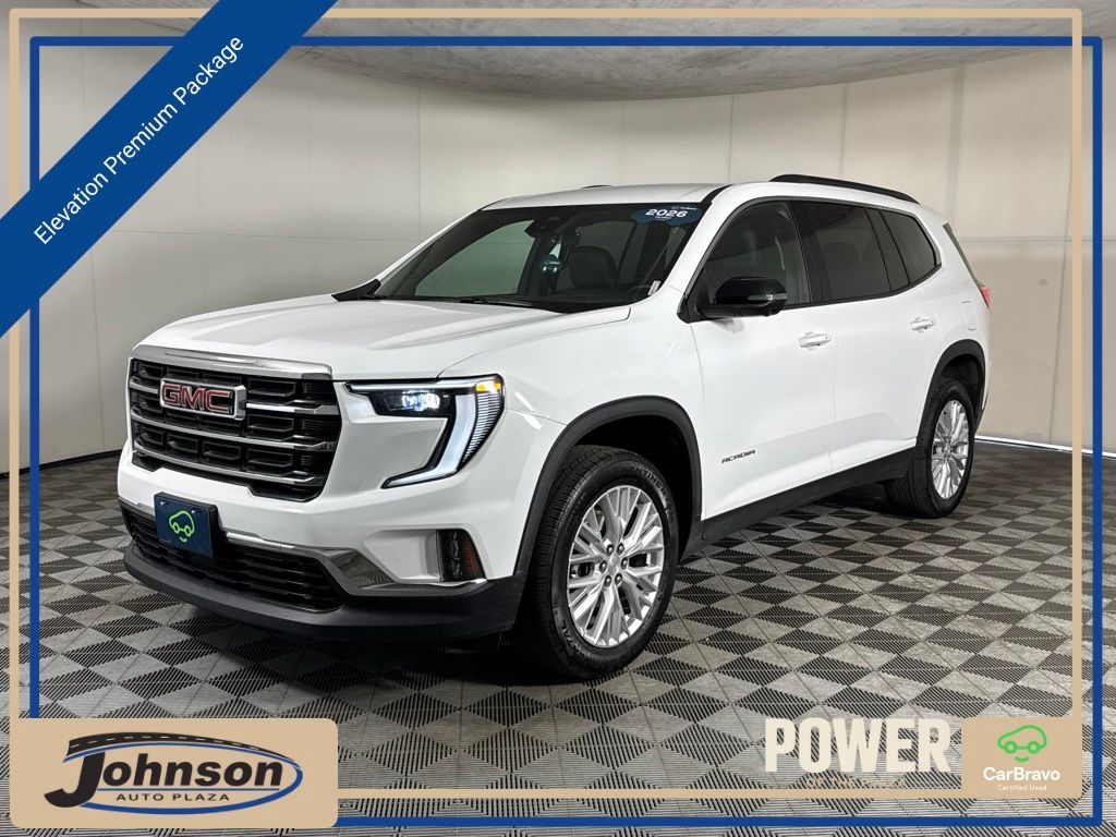 Summit White 2026 GMC Acadia SUV / Crossover Four-Wheel Drive 8-Speed Automatic