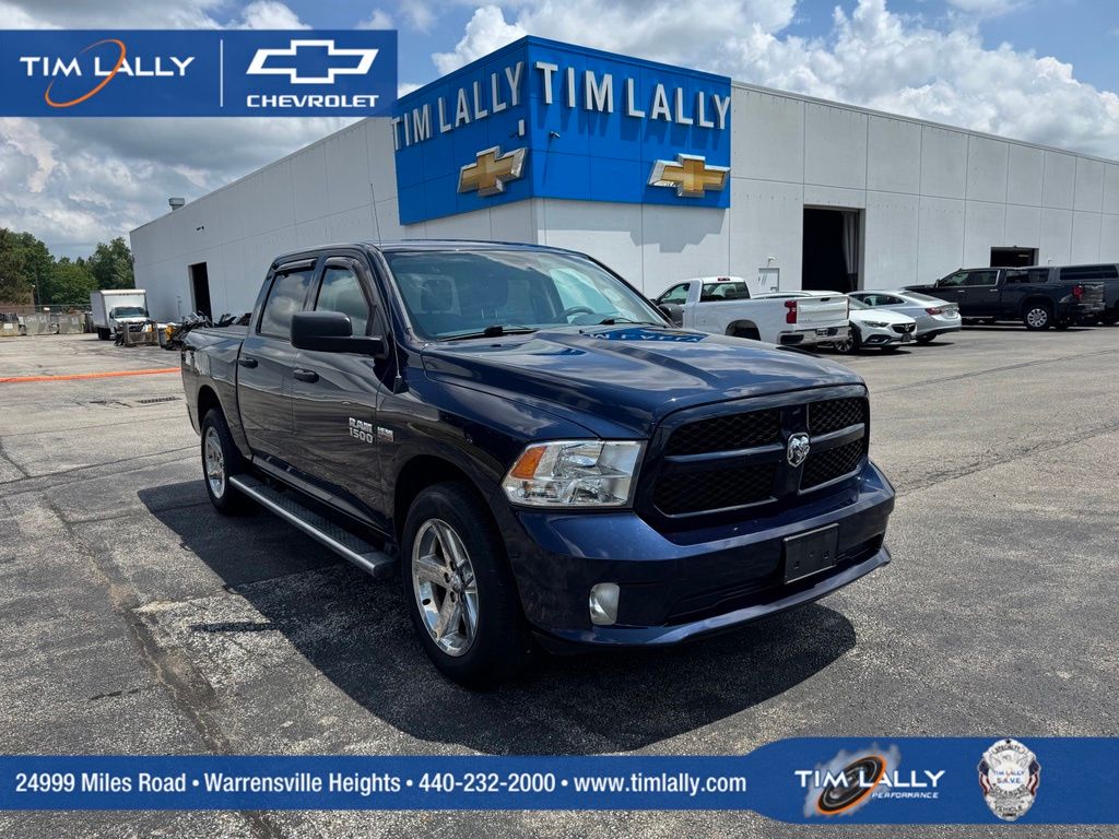 True Blue Pearlcoat 2017 RAM 1500 Pickup Truck Four-Wheel Drive 8-Speed Automatic