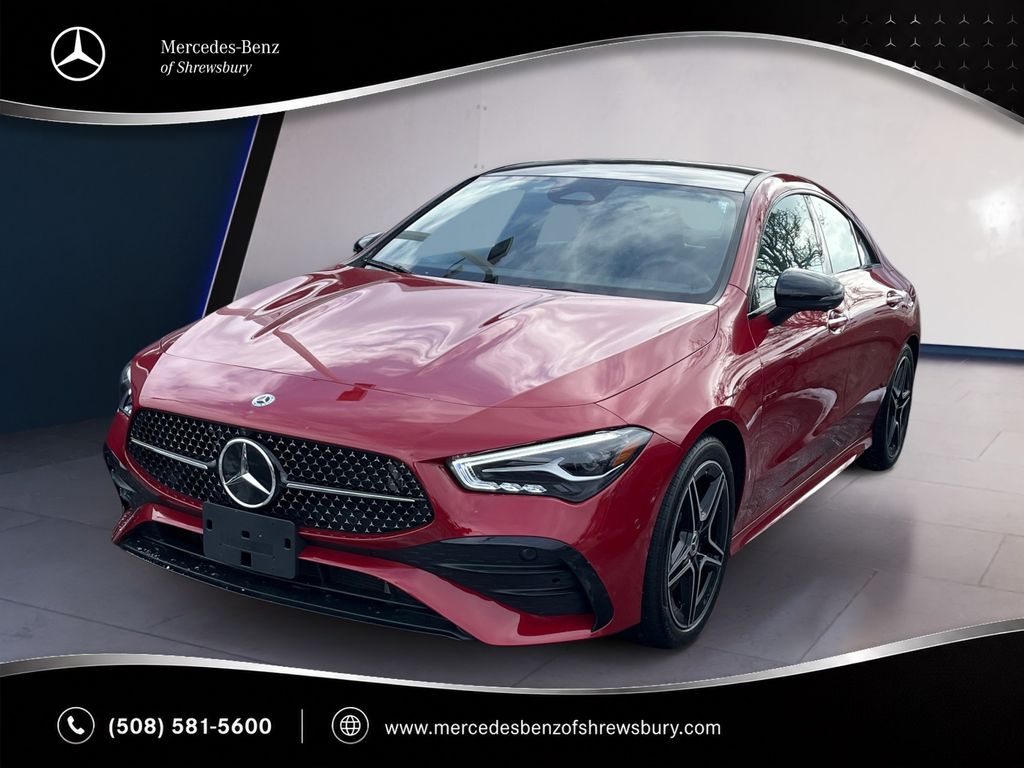 MANUFAKTUR Patagonia Red Metallic 2025 Mercedes-Benz CLA Coupe All-Wheel Drive 8-Speed Dual Clutch