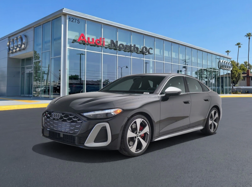 Mythos Black Metallic 2025 Audi S5 3.0T quattro Premium Plus Sedan All-Wheel Drive 7-Speed Automatic