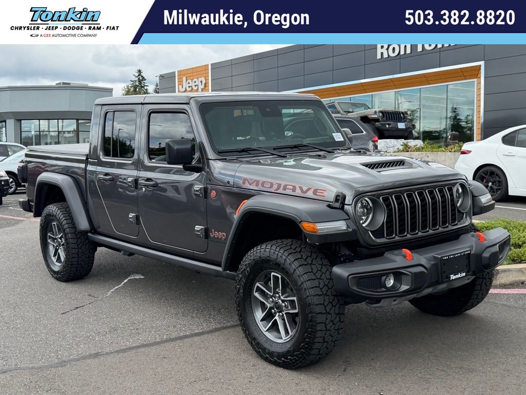 Gray (Granite Crystal Metallic Clearcoat) 2025 Jeep Gladiator Pickup Truck Four-Wheel Drive 8-Speed Automatic